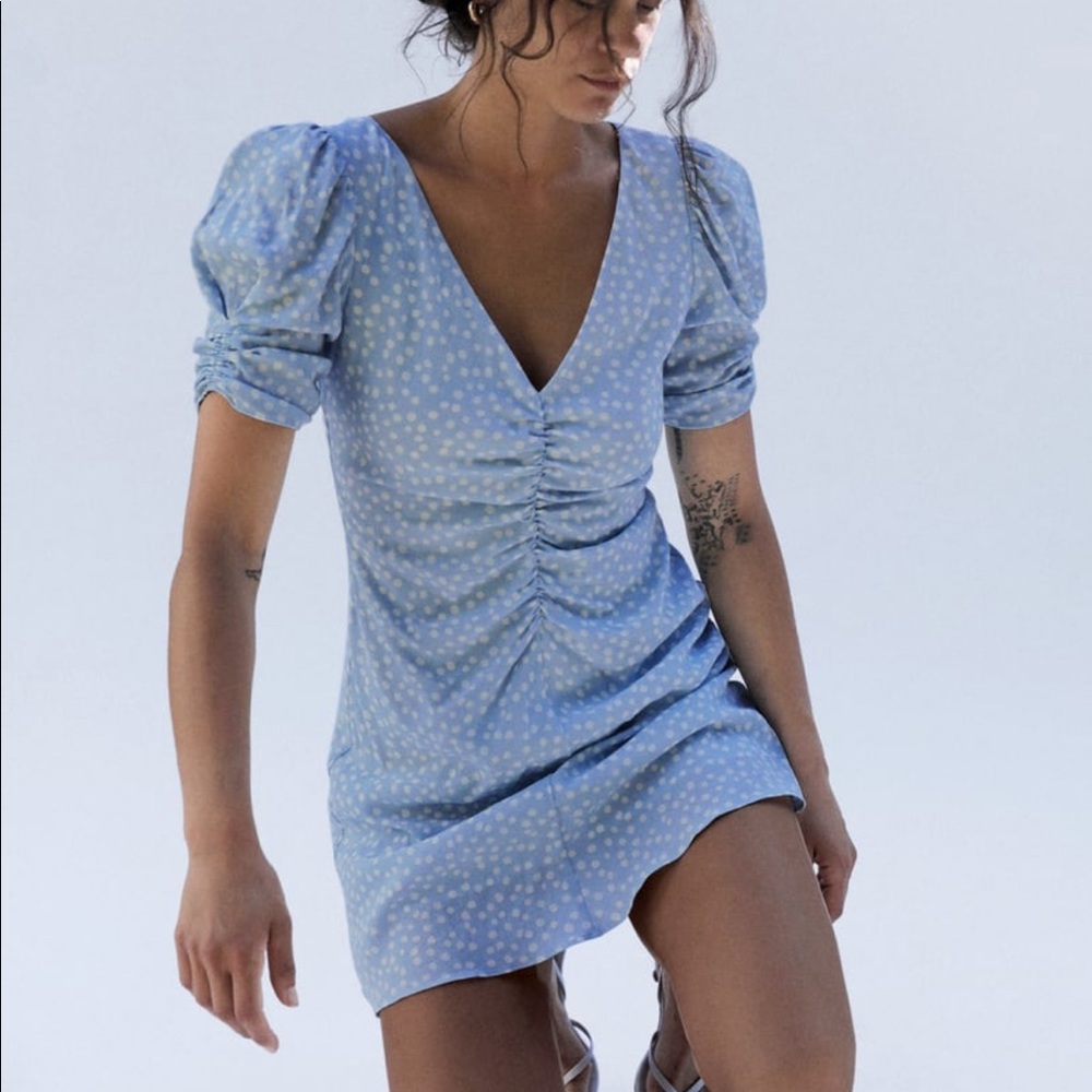 Zara polka dot dress